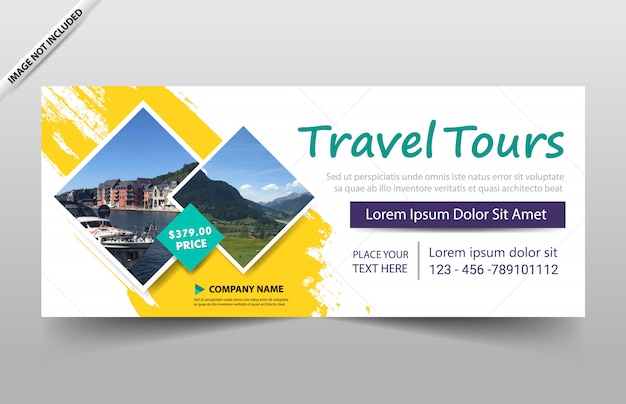 Premium Vector | Travel tour corporate business banner template