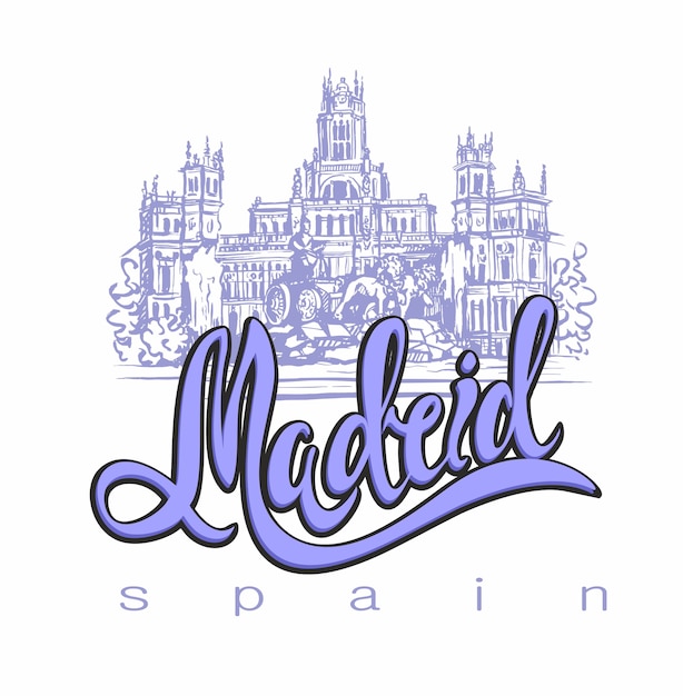 Premium Vector Travel Trip To Spain City Of Madrid