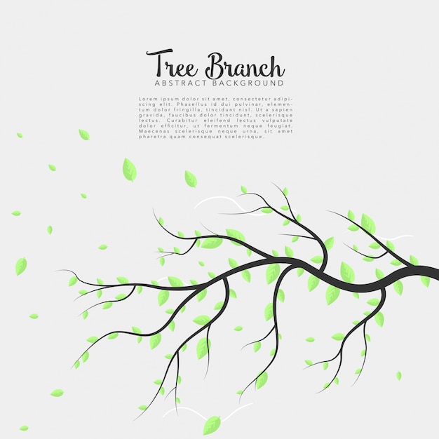 Tree Branch on Isolated Background Free Vector Tree Branch on Isolated Background Free Vector