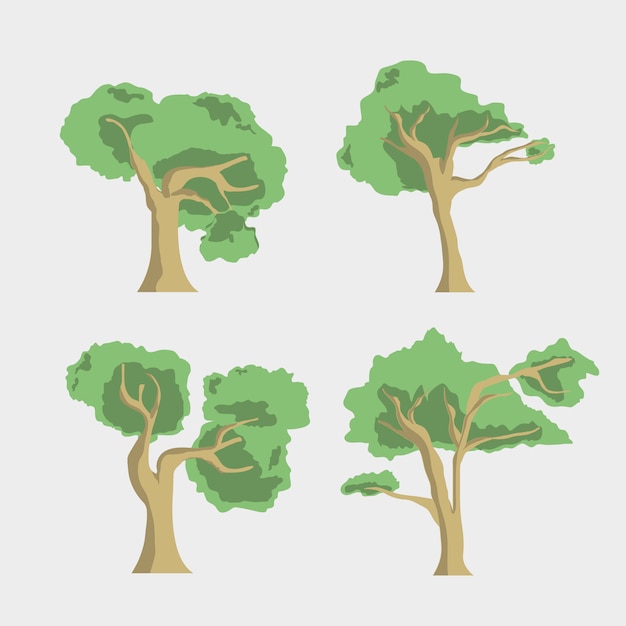 Download Free Vector | Tree design collection