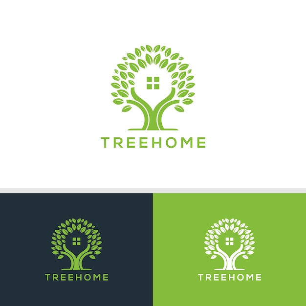 Download Free Tree Home Logo Vector Premium Vector Use our free logo maker to create a logo and build your brand. Put your logo on business cards, promotional products, or your website for brand visibility.