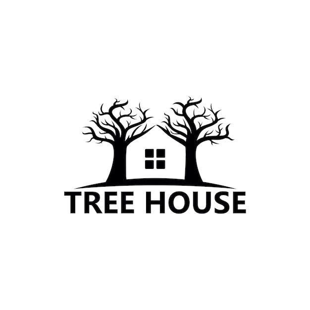 Premium Vector | Tree house logo template design vector, emblem, design ...