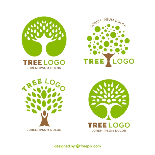 Download Free Download Free Tree Logos Collection In Flat Style Vector Freepik Use our free logo maker to create a logo and build your brand. Put your logo on business cards, promotional products, or your website for brand visibility.