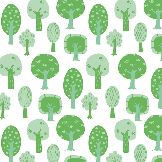 Premium Vector | Tree pattern design