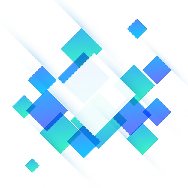 Free Vector | Trendy flat white, green and blue squares, abstract ...