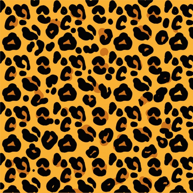 Premium Vector | Trendy pattern with wild animal skins leopard.