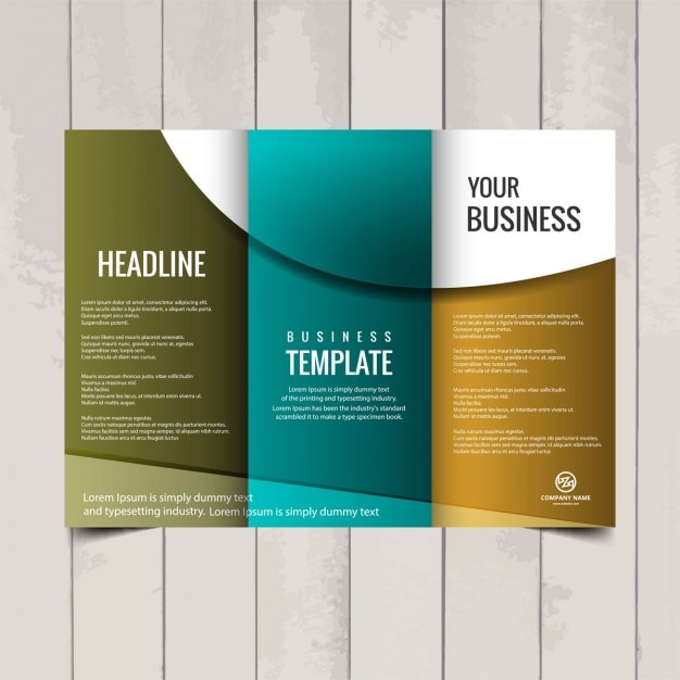 design brochure templates free download z trifold