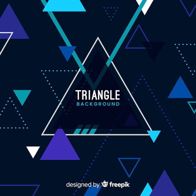 Download Free Vector | Triangle background