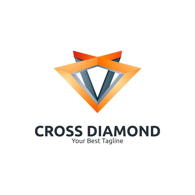 Download Free Triangle Cross Diamond Logo Illustration Template Premium Vector Use our free logo maker to create a logo and build your brand. Put your logo on business cards, promotional products, or your website for brand visibility.