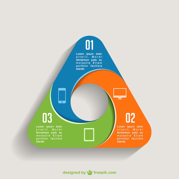 Premium Vector Triangle Information Infographic 8118