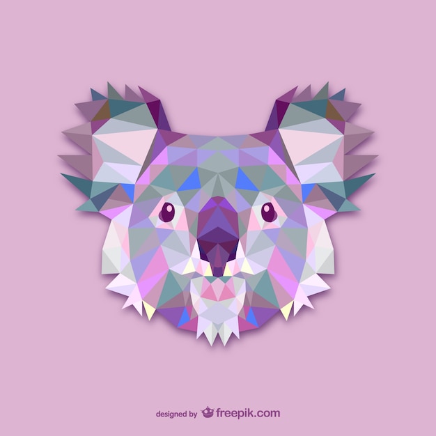 Download Triangle koala design | Free Vector