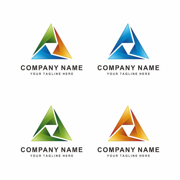 Download Free Triangle Logo Design Premium Vector Use our free logo maker to create a logo and build your brand. Put your logo on business cards, promotional products, or your website for brand visibility.