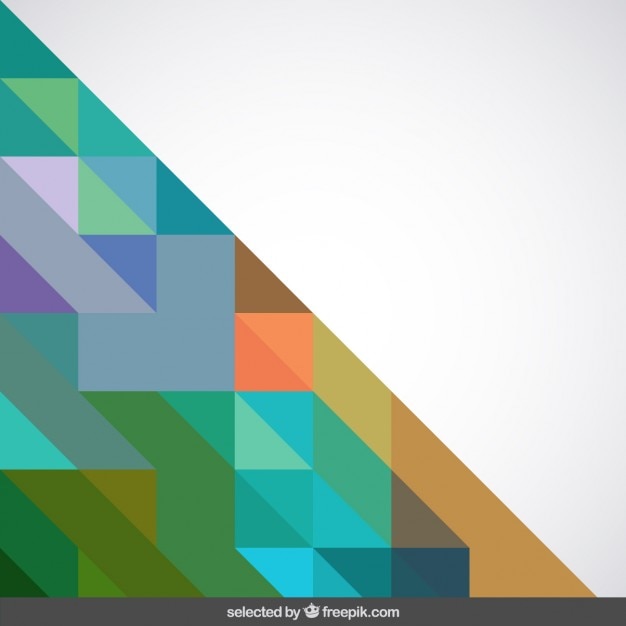 Free Vector Triangle Made With Geometric Shapes Background