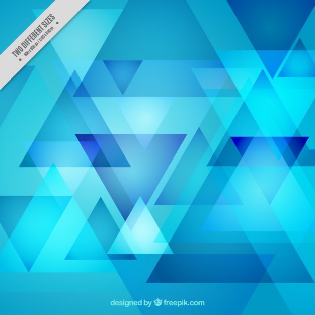Free Vector | Triangles blue background