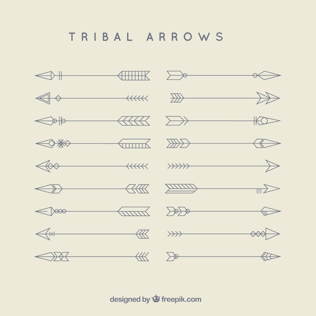 Download Free Vector | Tribal arrows