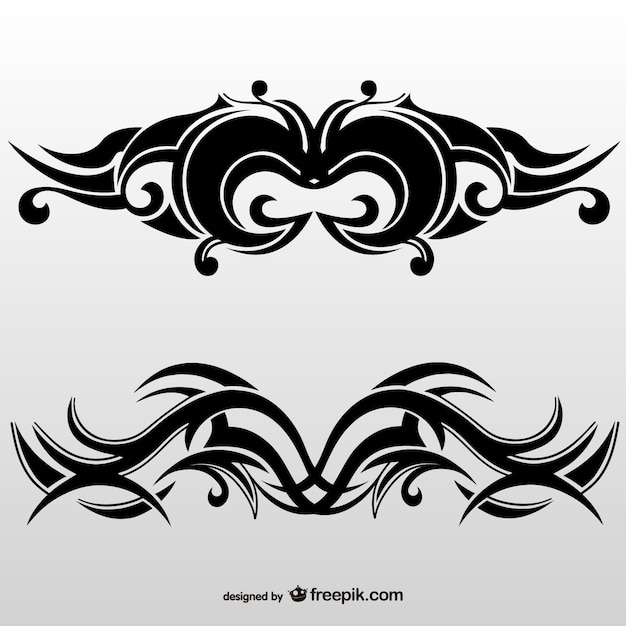 Tribal element tattoo Vector | Free Download