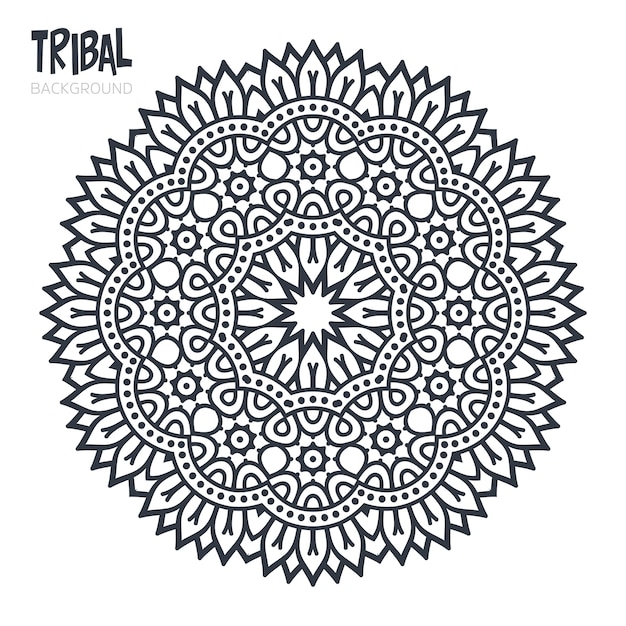 Premium Vector | Tribal mandala design