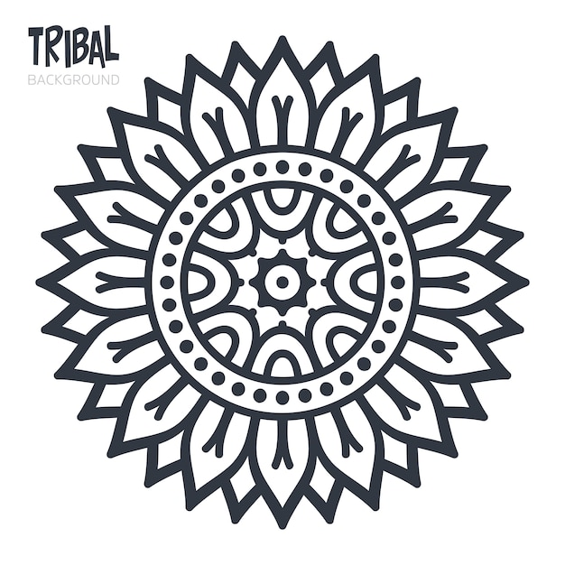 Premium Vector Tribal Mandala Design   Tribal Mandala Design 1159 2082 