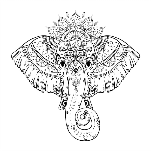 Free Free 182 Tribal Elephant Svg SVG PNG EPS DXF File