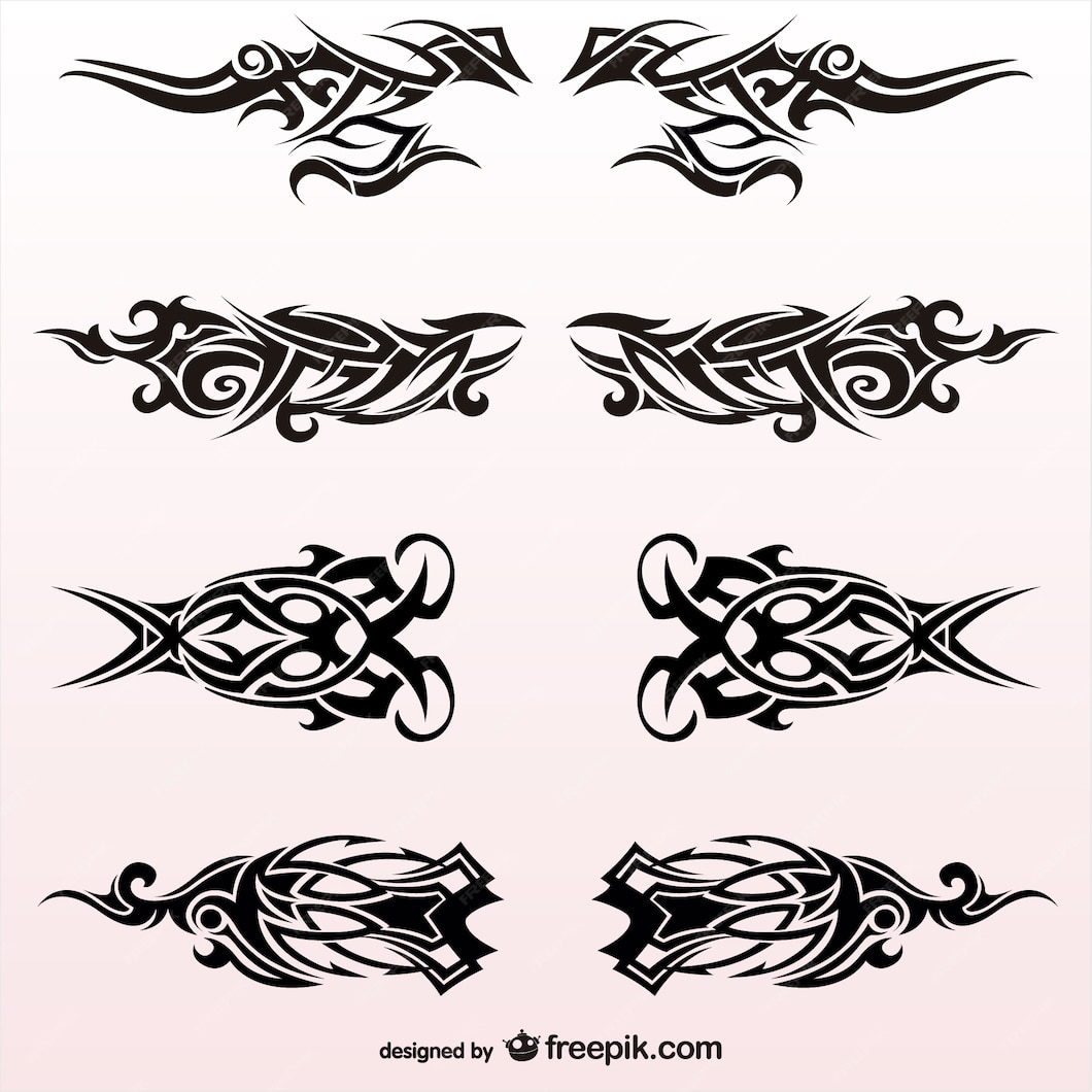 Premium Vector | Tribal tattoos collection