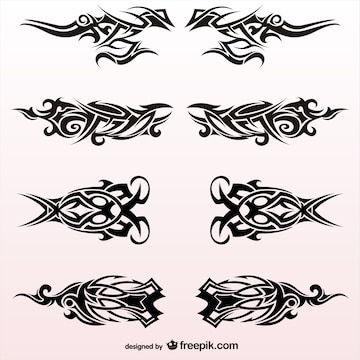 Premium Vector | Tribal tattoos collection