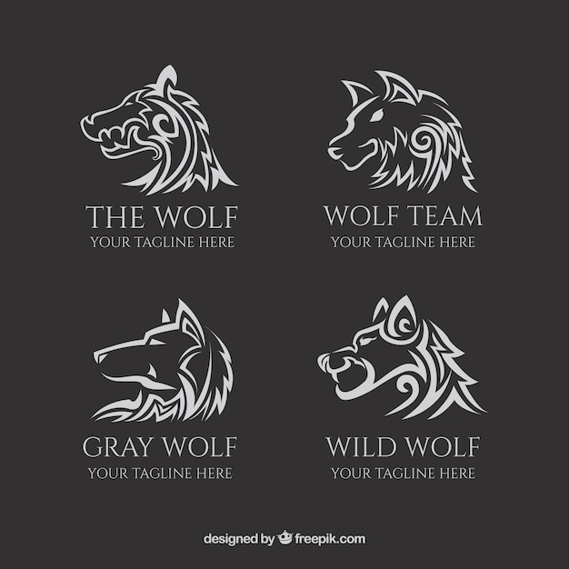 Download Free Tribal Wolf Logo Collection Free Vector Use our free logo maker to create a logo and build your brand. Put your logo on business cards, promotional products, or your website for brand visibility.
