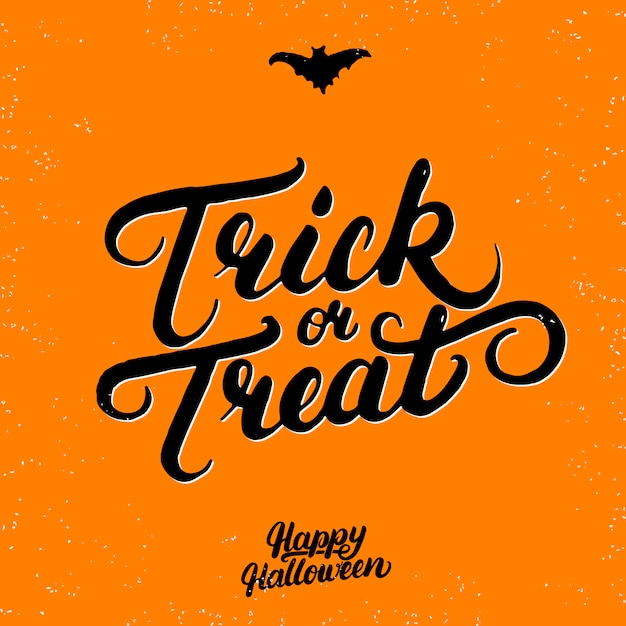 premium-vector-trick-or-treat-hand-written-lettering