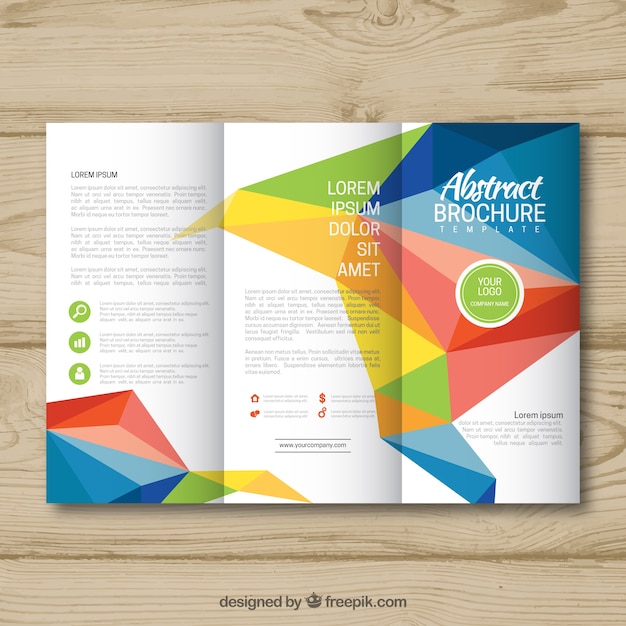 Free Vector | Trifold abstract brochure template