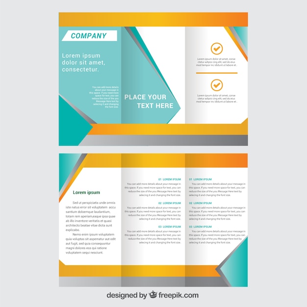 free-vector-trifold-brochure-template