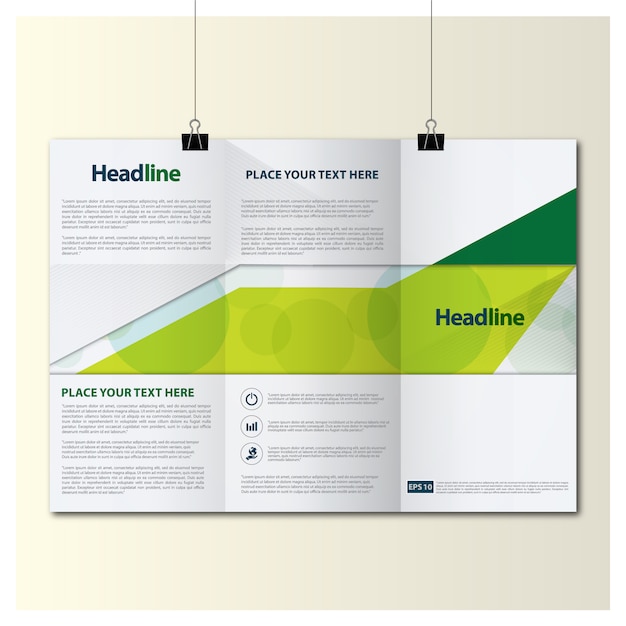 Download Trifold template design Vector | Free Download