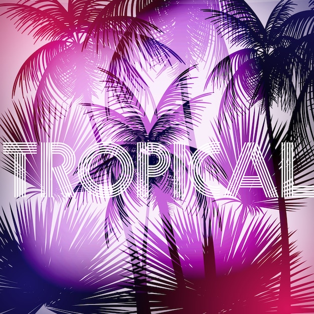 Download Free Vector | Tropical background design