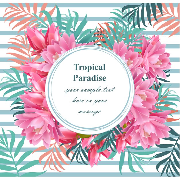 Premium Vector | Tropical background design