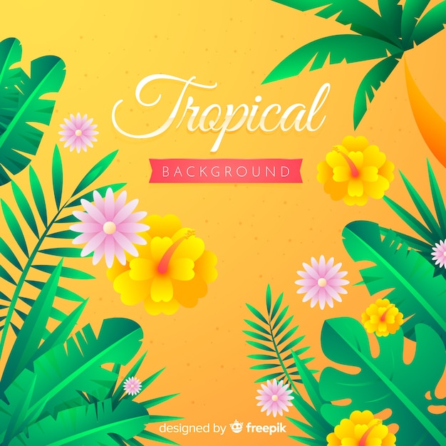 Free Vector | Tropical Background