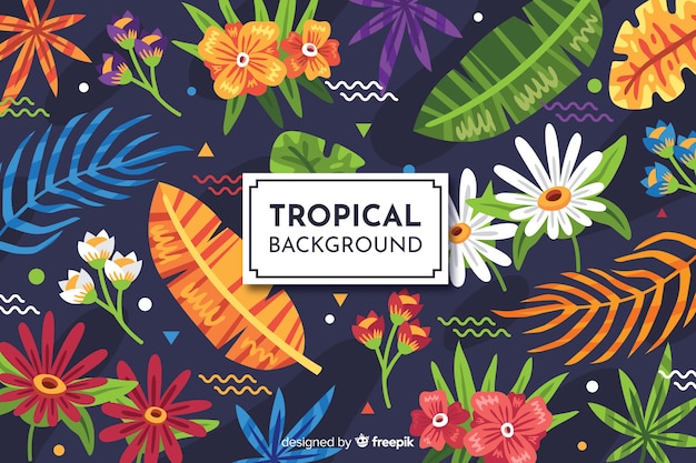 Tropical background | Free Vector