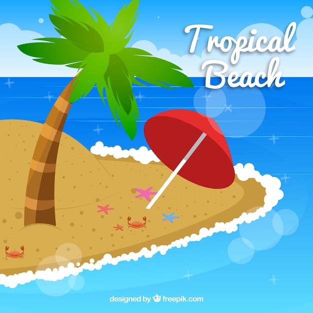 Tropical beach background