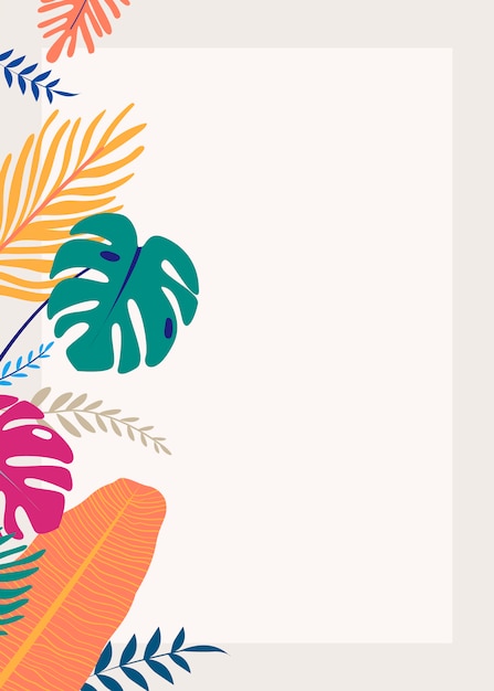 Free Vector | Tropical design space