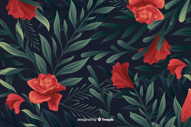 Tropical flower background