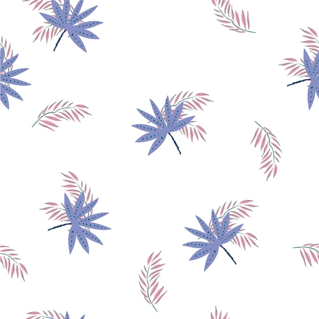 Premium Vector Tropical Palm Leaves Seamless Pattern