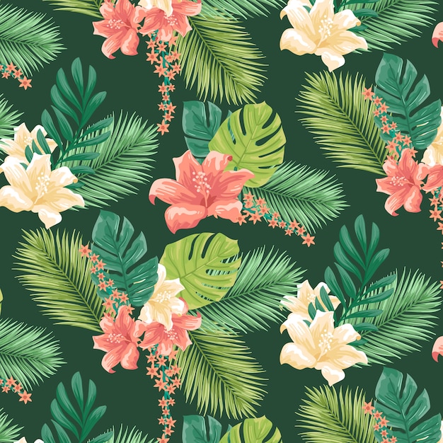 Download Tropical pattern Vector | Free Download