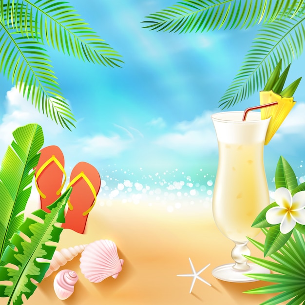 Tropical sea background | Free Vector