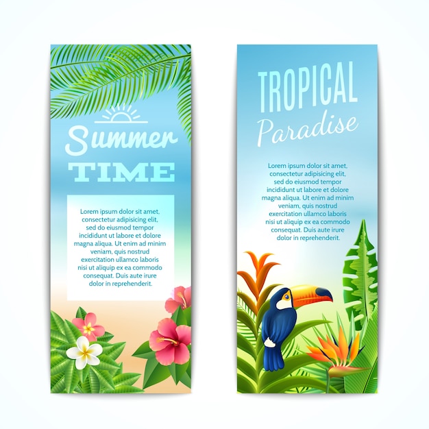 Tropical Summer Banner