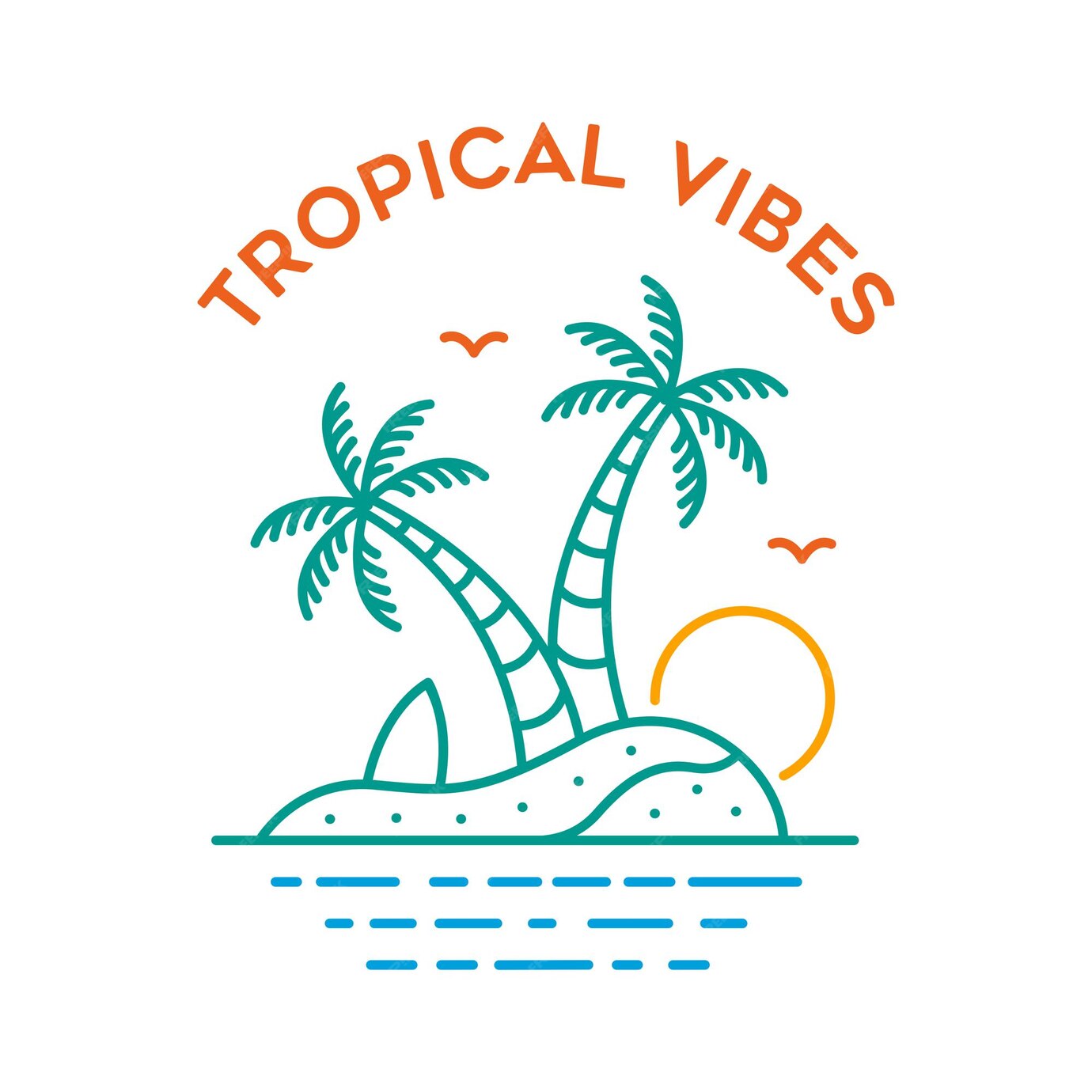 premium-vector-tropical-vibes