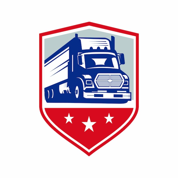 Download Free Truck Emblem Logo Premium Vector Use our free logo maker to create a logo and build your brand. Put your logo on business cards, promotional products, or your website for brand visibility.