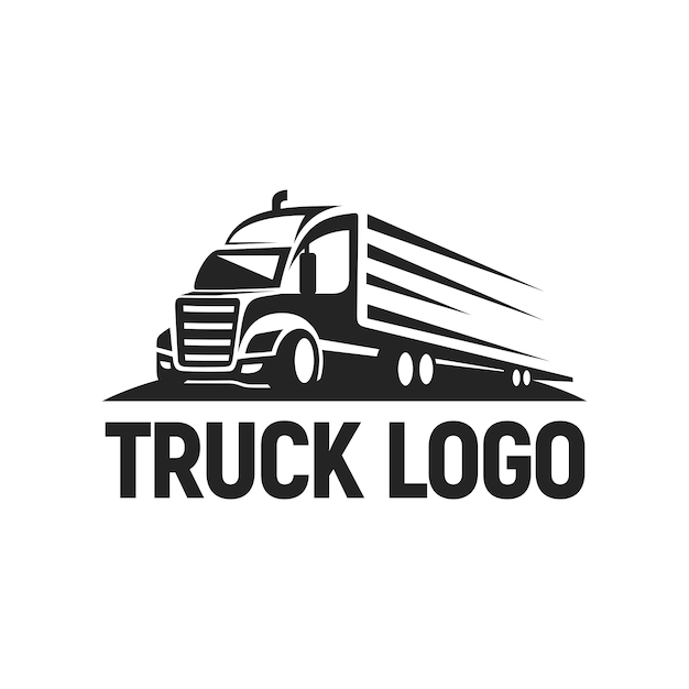 truck logo design eyes