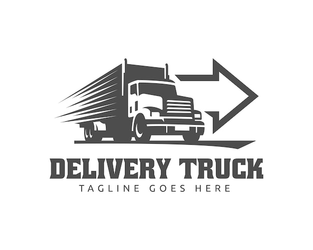 lorry logo truck transport logo design