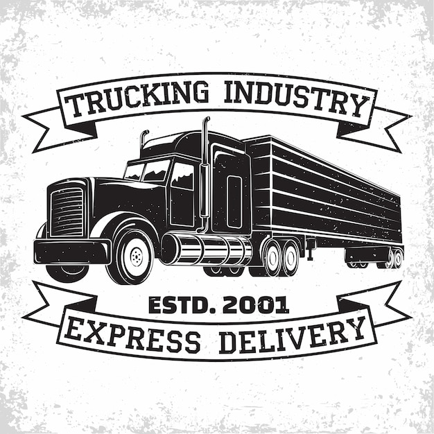 delivery truck logo design