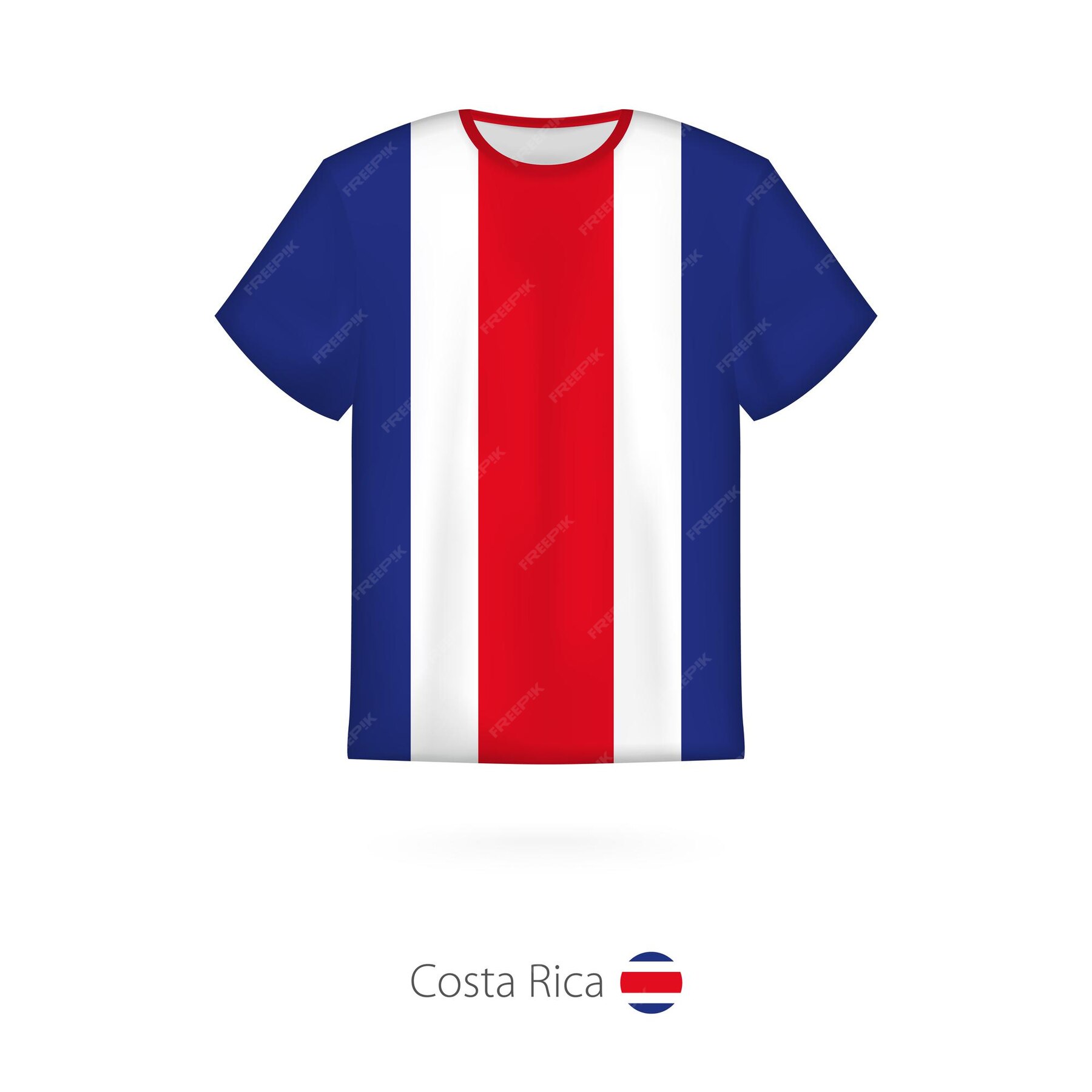 Premium Vector | Tshirt design with flag of costa rica tshirt vector ...