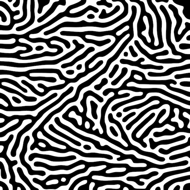 Premium Vector Turing Pattern Black Background