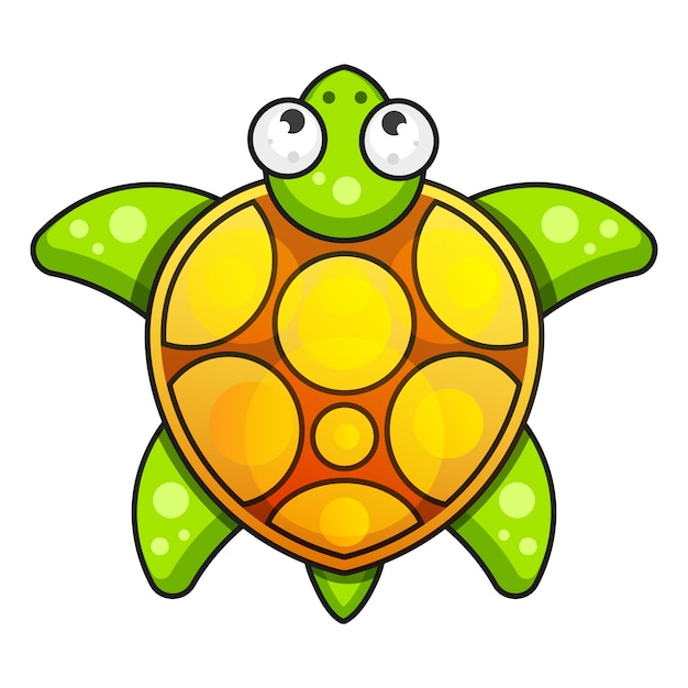 Download Turtle clip-art. vector illustration | Premium Vector