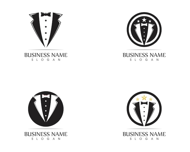 Premium Vector Tuxedo Logo Design Template